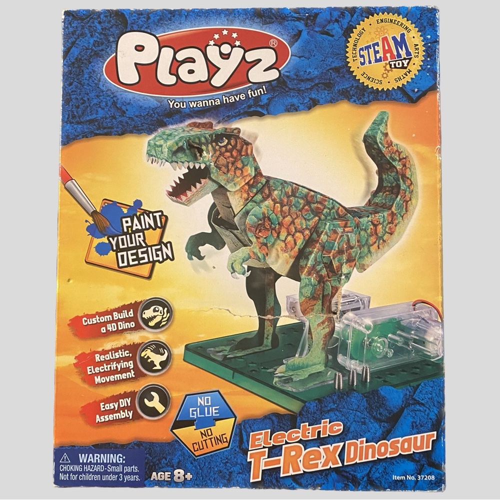 Playz STEAM Toy Electric T-Rex Dinosaur Item No. 37208